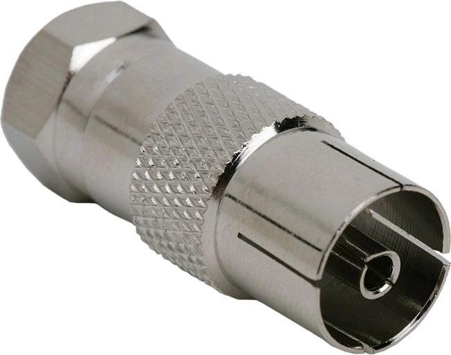 F male plug to TV coaxial socket adapter