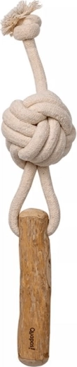 Quapas! coffee wood tug toy for dogs Shoot