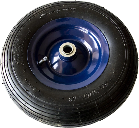Inflatable wheel for hand truck 300 mm with metal rim, 20 mm hub