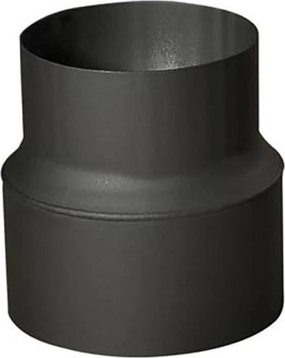 Dūmvada cauruļu redukcija 160/150 mm, biezums 1,5 mm, melna