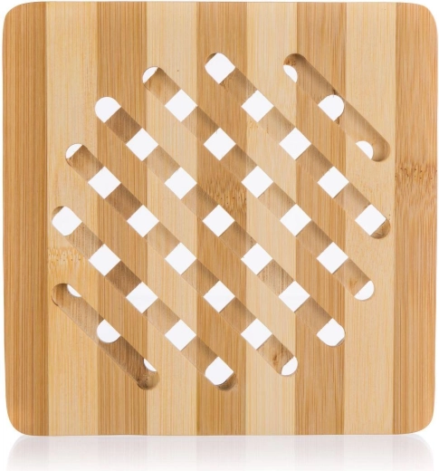 Wooden Bamboo Trivet 18 × 18 cm BRILLANTE