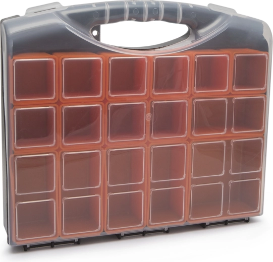 Plastmasas organizators sīkām detaļām
