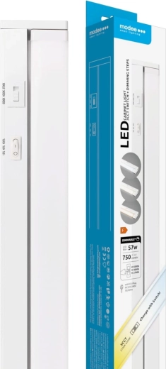 Modee LED apakšskapīša gaismeklis 8 W, 556 mm, 750 lm, 3CCT ar slēdzi un dimmeri