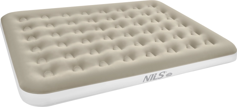 NILS Camp inflatable air mattress beige 203 × 152 × 22 cm