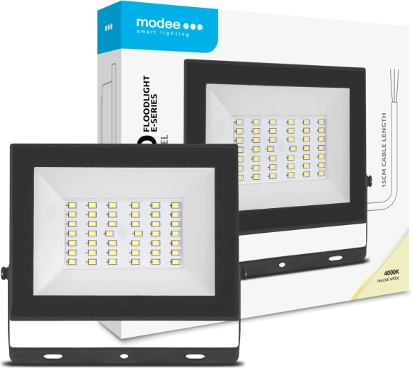 Modee LED prožektors E-series Slim 30 W, 120°, 2400 lm, neitrāli balta