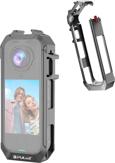Puluz metāla aizsargkorpuss Insta360 X4 Air kamerai, pelēks