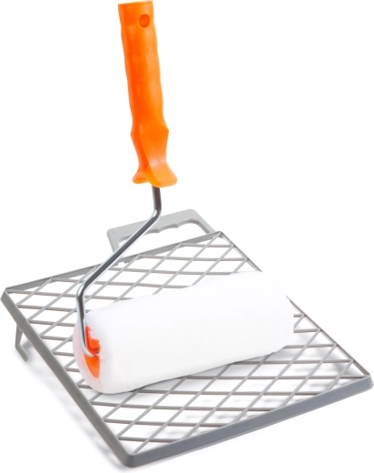 Paint roller with handle and grid 180 mm