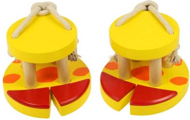 Koka žirafes ķekatas bērniem Bigjigs Toys