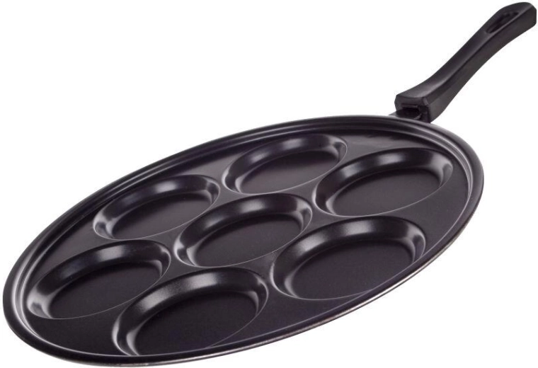 Pancake pan 29 cm for 7 pancakes with non-stick surface