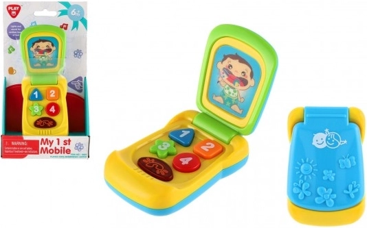 Bērnu salokāmais mobilais telefons ar gaismu un skaņu 14 cm