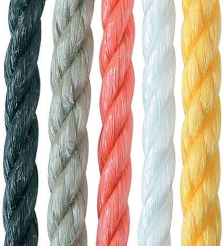 Colored twisted polypropylene rope 6 mm 100 m