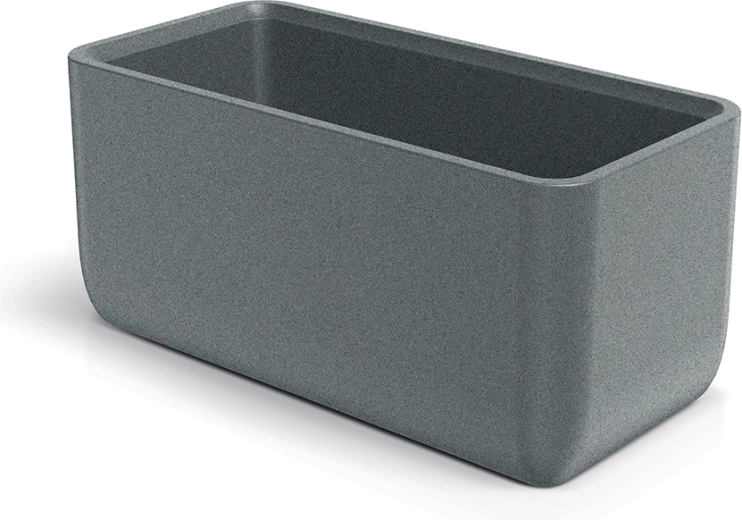 Puķu kaste MOLTA CASE 80 cm, granīta pelēka