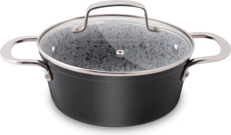 Lamart granite saucepan with lid 20 cm