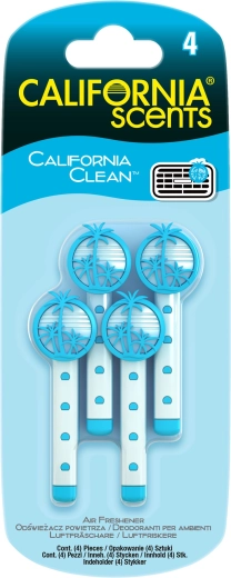 California Scents Vent Sticks gaisa atsvaidzinātājs ventilācijas režģim – California Clean
