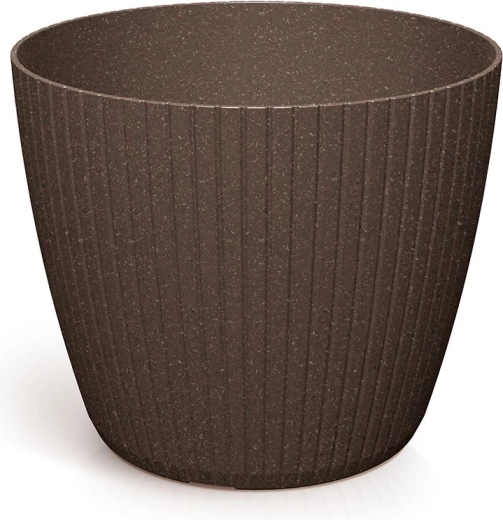 Puķu pods Lamia Eco Wood 29,5 cm – kafijas krāsa