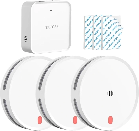 Meross viedais Wi‑Fi dūmu detektors