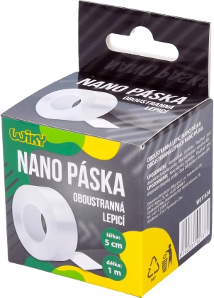 Divpusēja nano līmlente 1 m × 5 cm