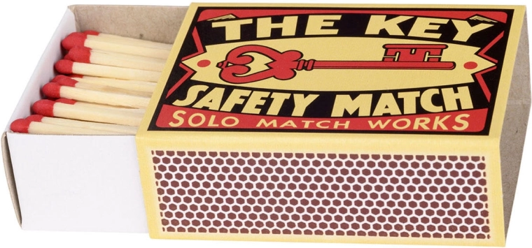 SOLO Pocket Safety Matches 55 mm (100 pcs)