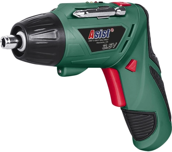 Akumulatora skrūvgriezis ASIST 3,6 V ar USB uzlādi