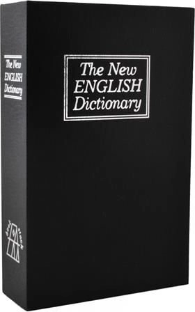 Seifs slēpts grāmatā – seifa grāmata, melna