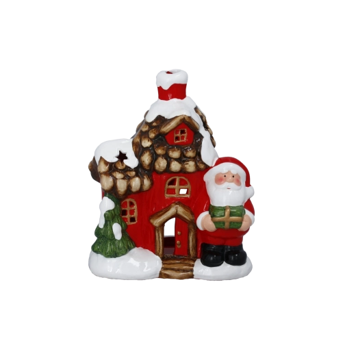 Ziemassvētku dekorācija Santaklausa namiņš