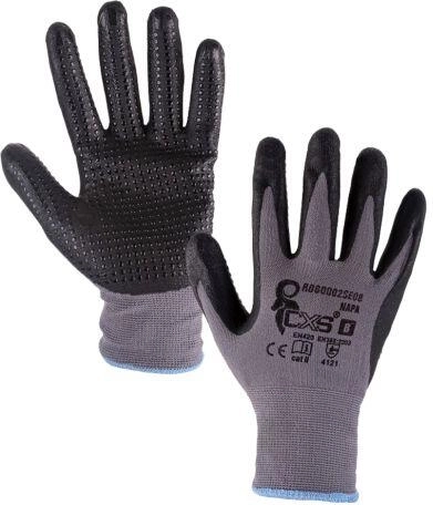 Nitrile Work Gloves NAPA gray‑black size 9