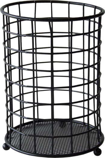Metal cutlery holder 13 × 18 cm black