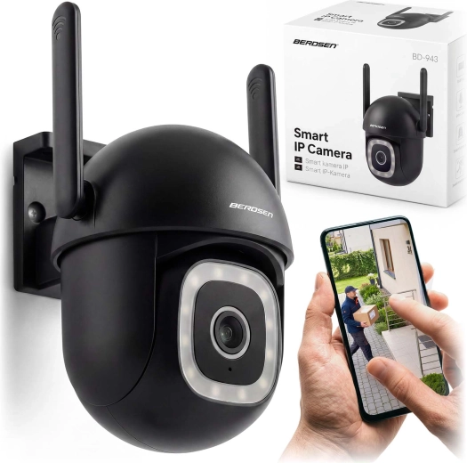 Berdsen āra grozāmā Wi‑Fi IP kamera 5 MP ar personu noteikšanu un sirēnu