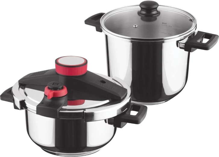 Lamart Steam Pressure Cooker Set, 4 and 7 L
