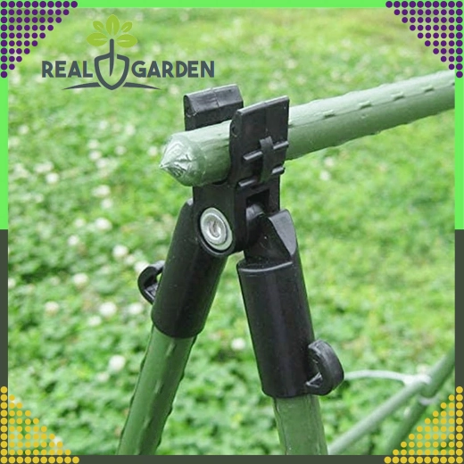 Virsotnes šarnīra T veida savienotājs dārza stieņiem 9 mm, 10 gab.