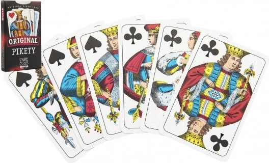 Spēļu kārtis Pikety, 32 lapas kastītē