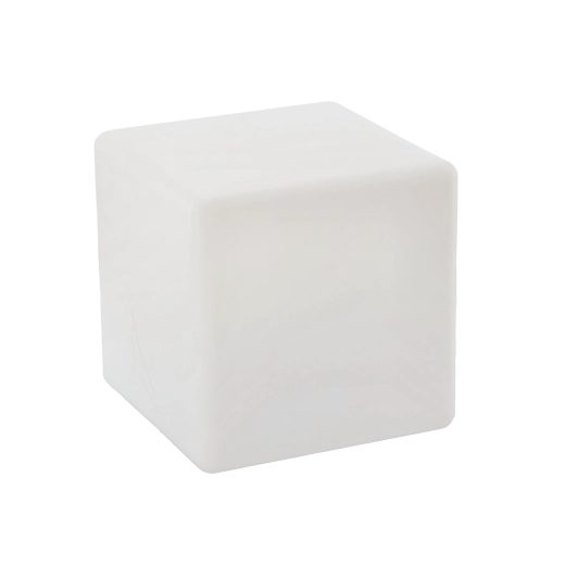 Saules LED kubs 40 × 40 × 41 cm ar daudzkrāsu apgaismojumu un tālvadību