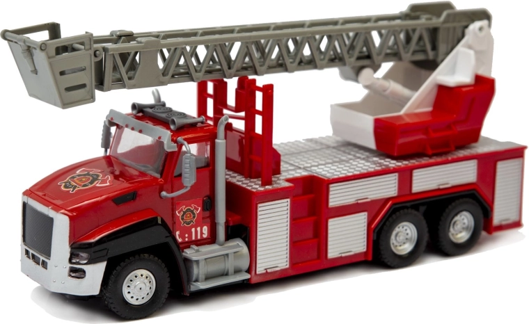 Remote-controlled fire truck with lights - 1 piece