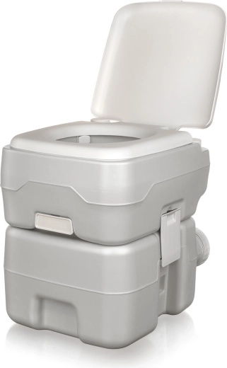 Pārvietojamā ķīmiskā tualete 20 l / 14 l, pelēka