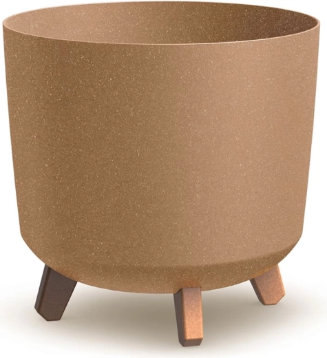 Gracia Tubus Eco Wood Planter, naturo finish, diameter 29.8 cm