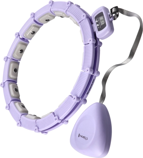 Masāžas hula-hoop ar svaru un skaitītāju HMS, violets