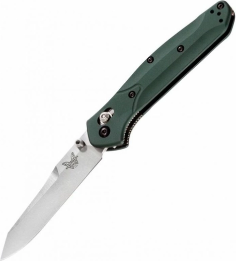 Benchmade 940 Osborne salokāms kabatas nazis Reverse Tanto 8,6 cm, zaļš alumīnijs