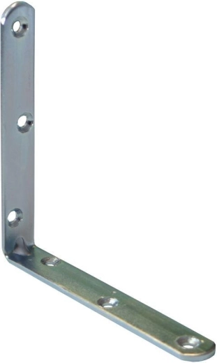 Montāžas leņķis ar reljefu 100 × 18 × 3 mm, balts cinkots, 10 gab.