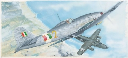 Plastmasas lidmašīnas modelis Fiat G.55 1:48