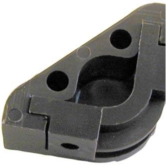 Stair rod holder, plastic, brown (10 pcs)