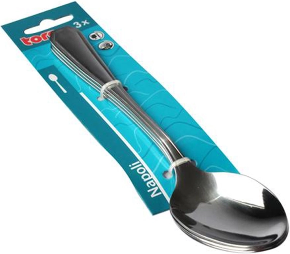 NAPOLI Table Spoons – set of 3, stainless steel