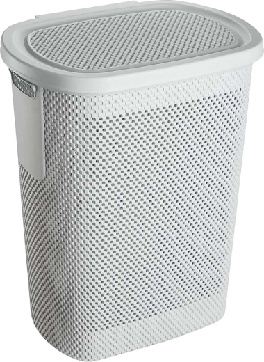 Veļas grozs netīrai veļai 58 l pelēks plastmasas