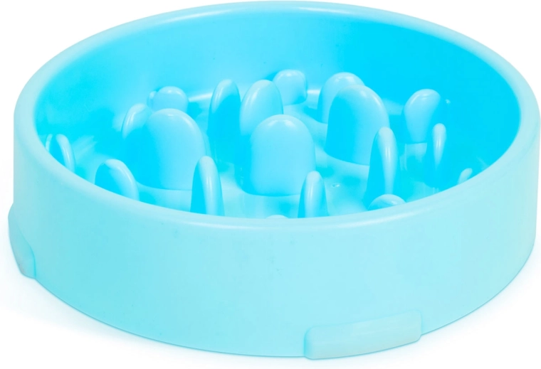 Slow-Feeder Bowl for Dogs, Blue