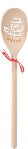 Wooden oval spoon SNĚHULÁK 30 cm