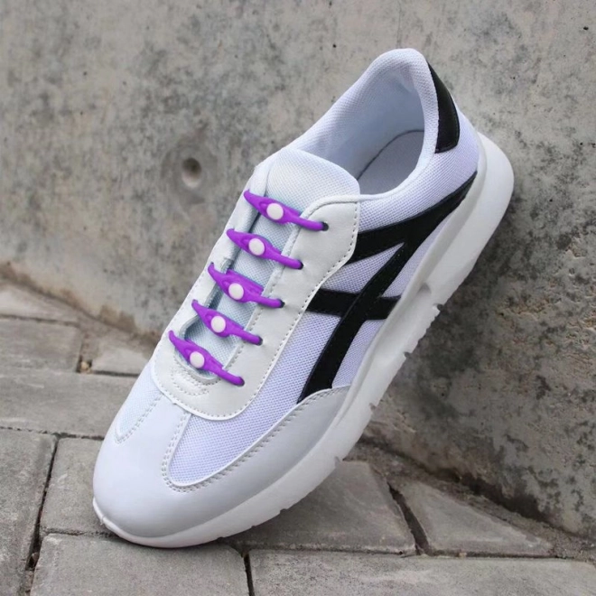 Silicone Laces 14 pcs - Purple