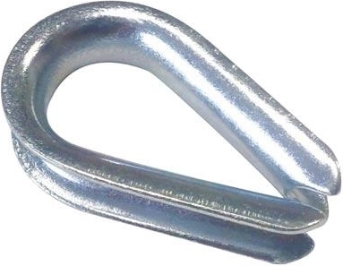 Heart-shaped rope thimble 8 mm (10 pcs)
