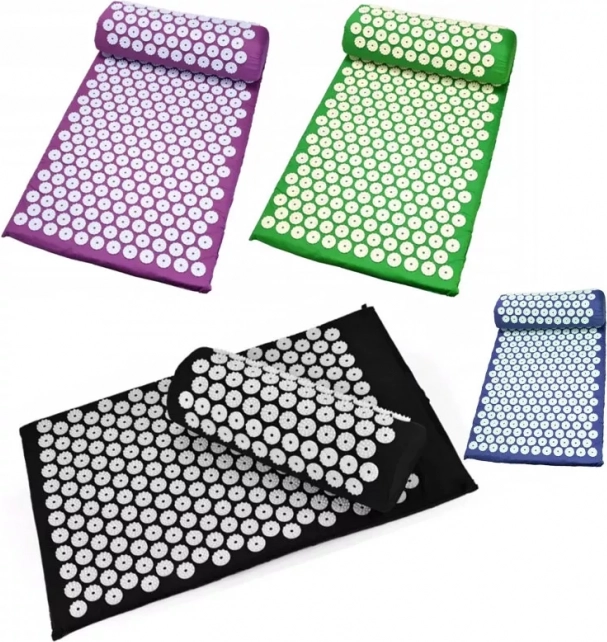 Akupresūras paklājiņš ar spilventiņu – Zils