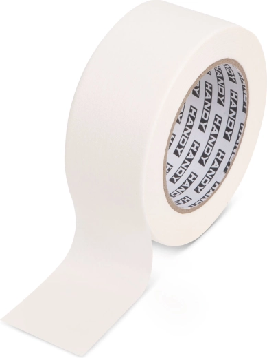 Maskēšanas lente ar šķīdinātāju saturošu līmi, 50 m × 50 mm, balta