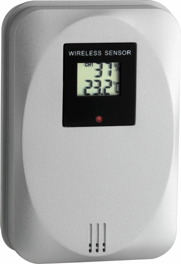 TFA wireless temperature and humidity sensor with display