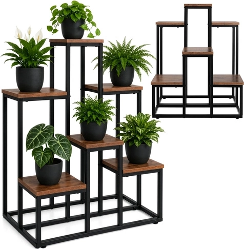 Puķu statīvs Gardlov loft 67 cm, 6 plaukti